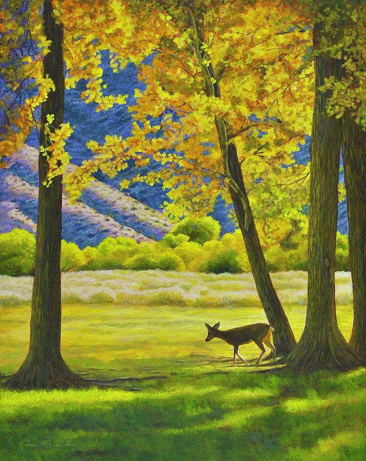 Fall Painting - The Grass is Always Greener by Kim McClinton