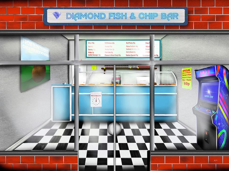 The Great British Fish and Chip Shop Painting by Mark Taylor