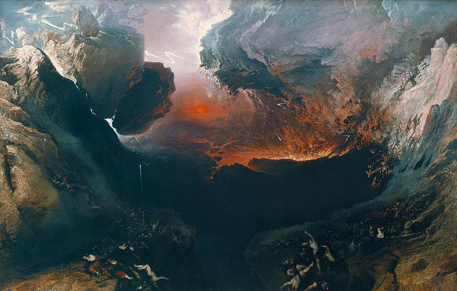Abstract Drawing - The Great Day of His Wrath #2 by John Martin