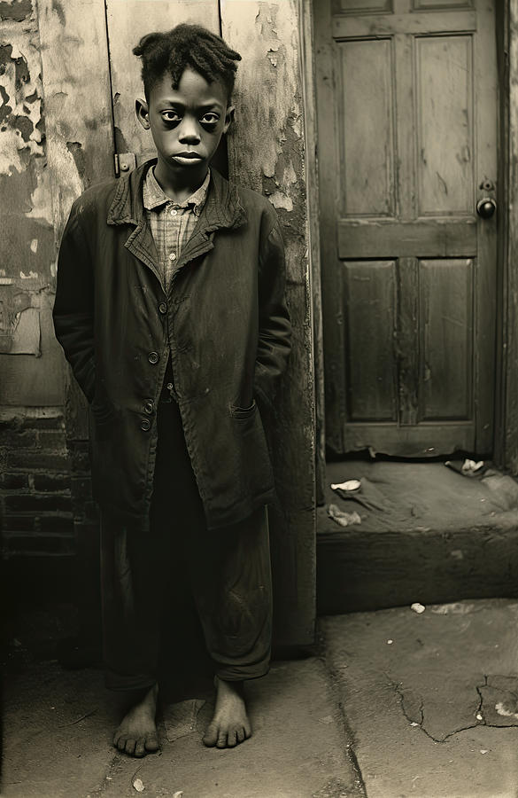 Vintage Photograph - The Great Depression No.4 by My Head Cinema