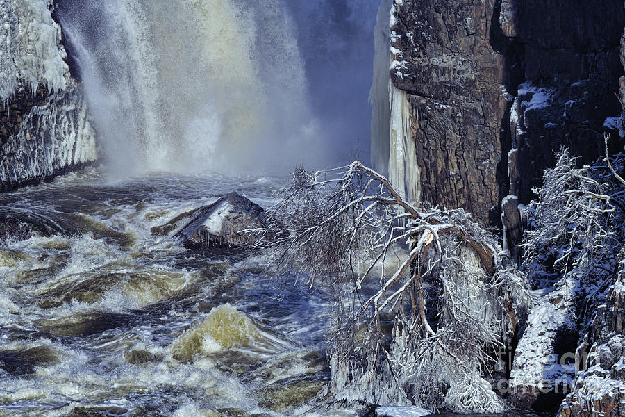 Winter Photograph - The Great Falls Powerful Elegance by Paul Ward