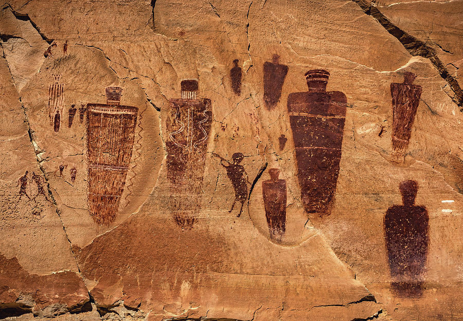 The Great Gallery - Kokopelli Flute Panel 2 Photograph by Abbie Matthews