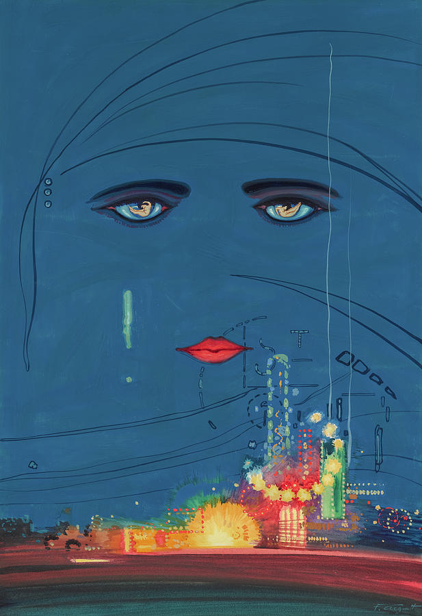 The Great Gatsby Painting - The Great Gatsby, Celestial Eyes by Francis Cugat