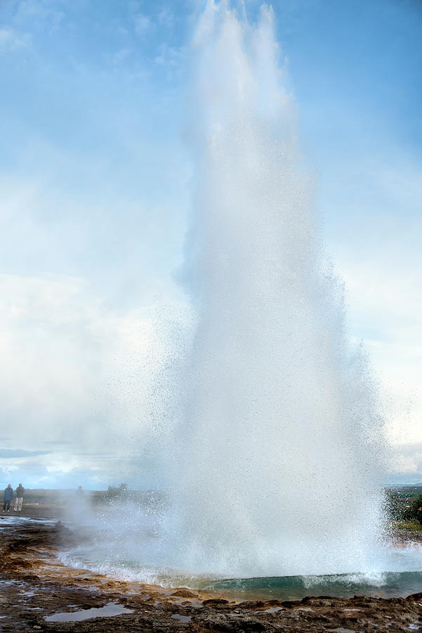 Strokkur geyser erupting in 2018 Photograph by RicardMN Photography