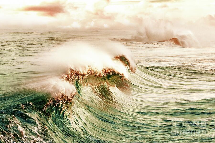 The great - golden - wave Digital Art by Chris Bee