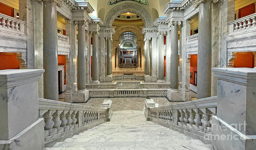 The Great Hall of Kentucky State Capitol in Frankfort 5841 Photograph by Jack Schultz