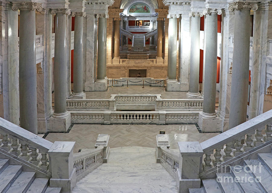 The Great Hall of Kentucky State Capitol in Frankfort 9762 Photograph by Jack Schultz