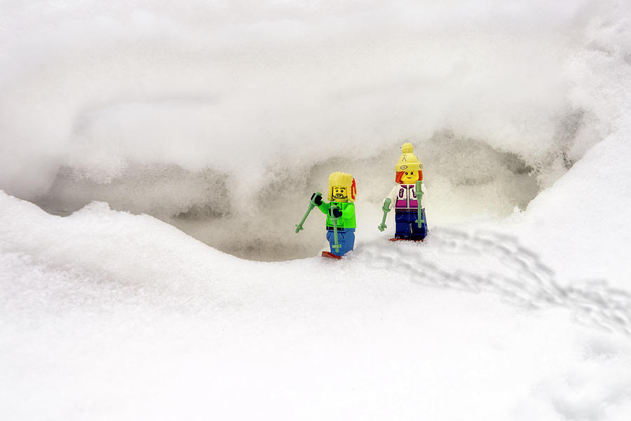 Winter Photograph - The Great Miniature Snowshoeing Adventure No. 5 by Irwin Seidman