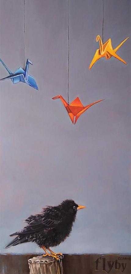 The Great Origami Flyby Painting by Jean Cormier