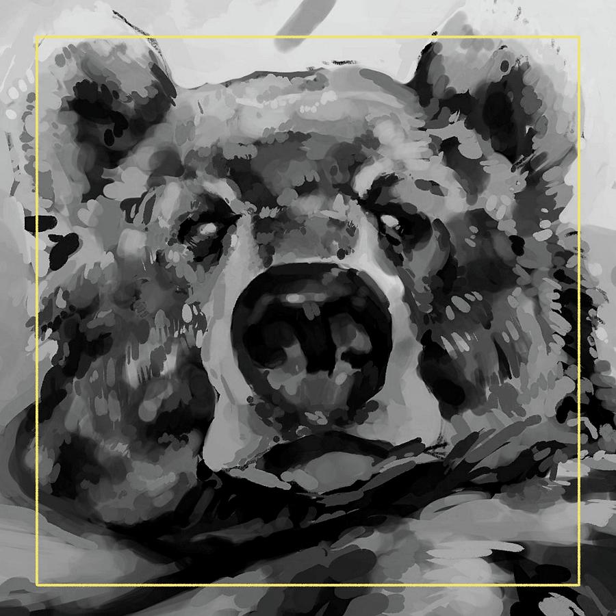 The Great Pained Bear Digital Art by Benjamin Holbrook
