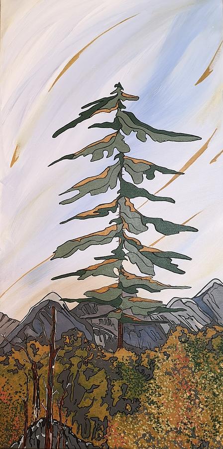 The Great Pine Painting by Pat Purdy