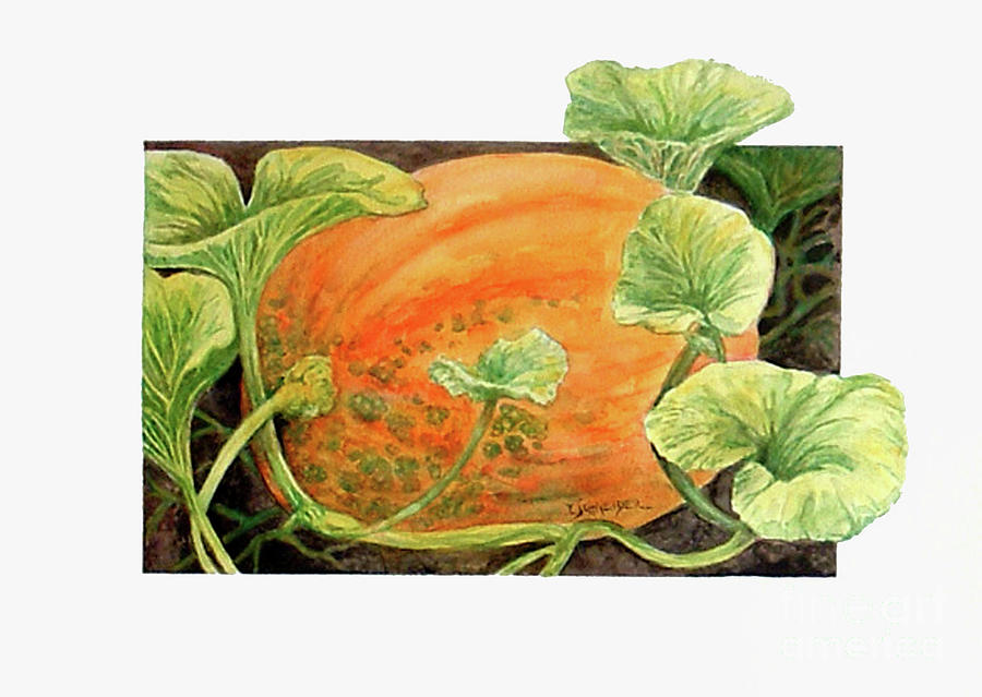 The Great Pumpkin Painting by Edie Schneider