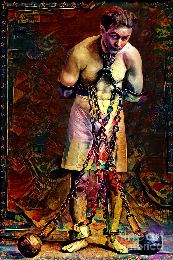 The Great Vaudeville Escape Artist Magician Harry Houdini 20210923 Photograph by Wingsdomain Art and Photography