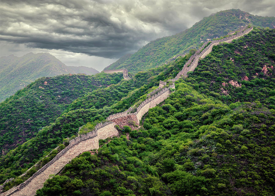 The Great Wall of China Photograph by Dave Bowman - Fine Art America