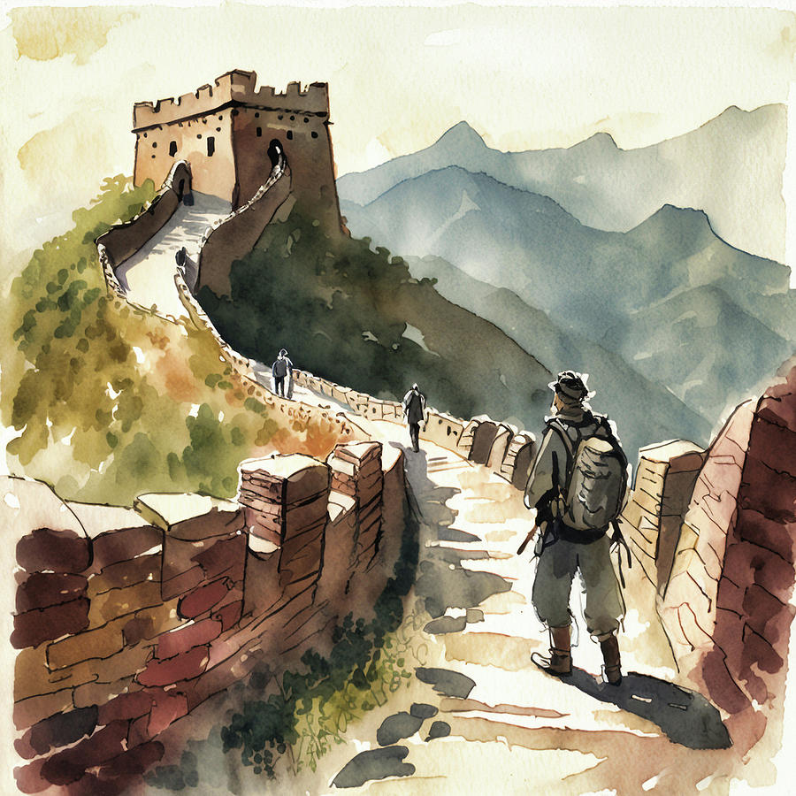 The Great Wall Digital Art by Robert Knight