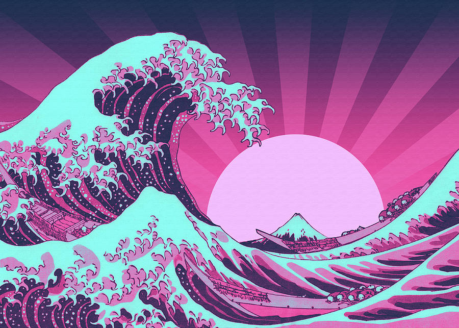 The Great Wave off Kanagawa Digital Art by Banu E F - Fine Art America