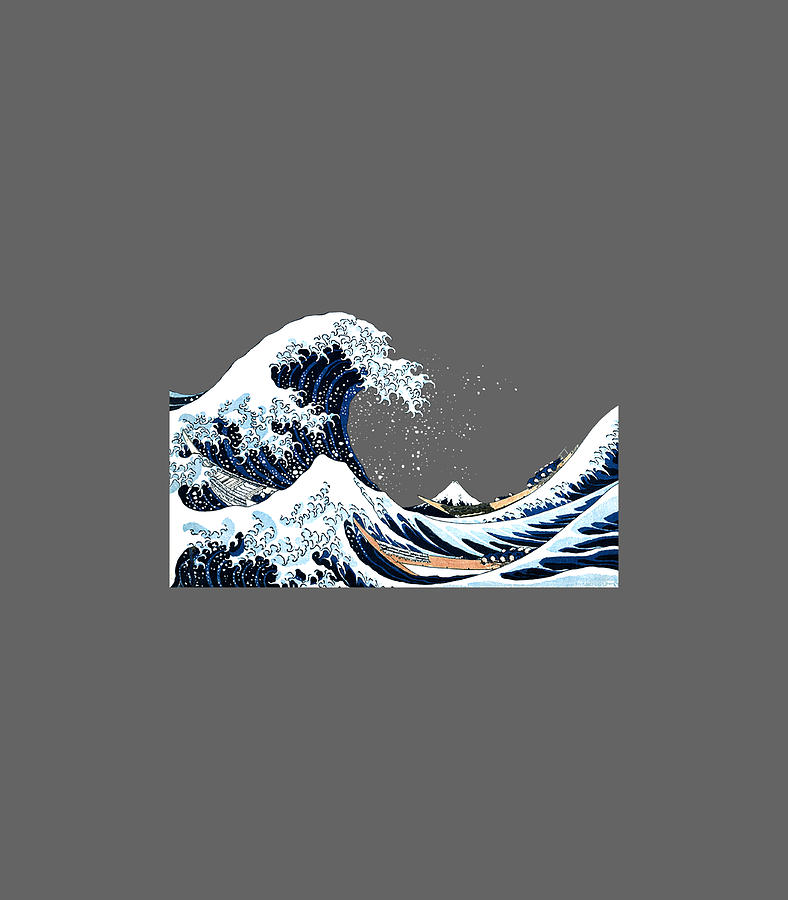 The Great Wave Off Kanagawa Hokusai Japanese Art Digital Art by Milkaz ...