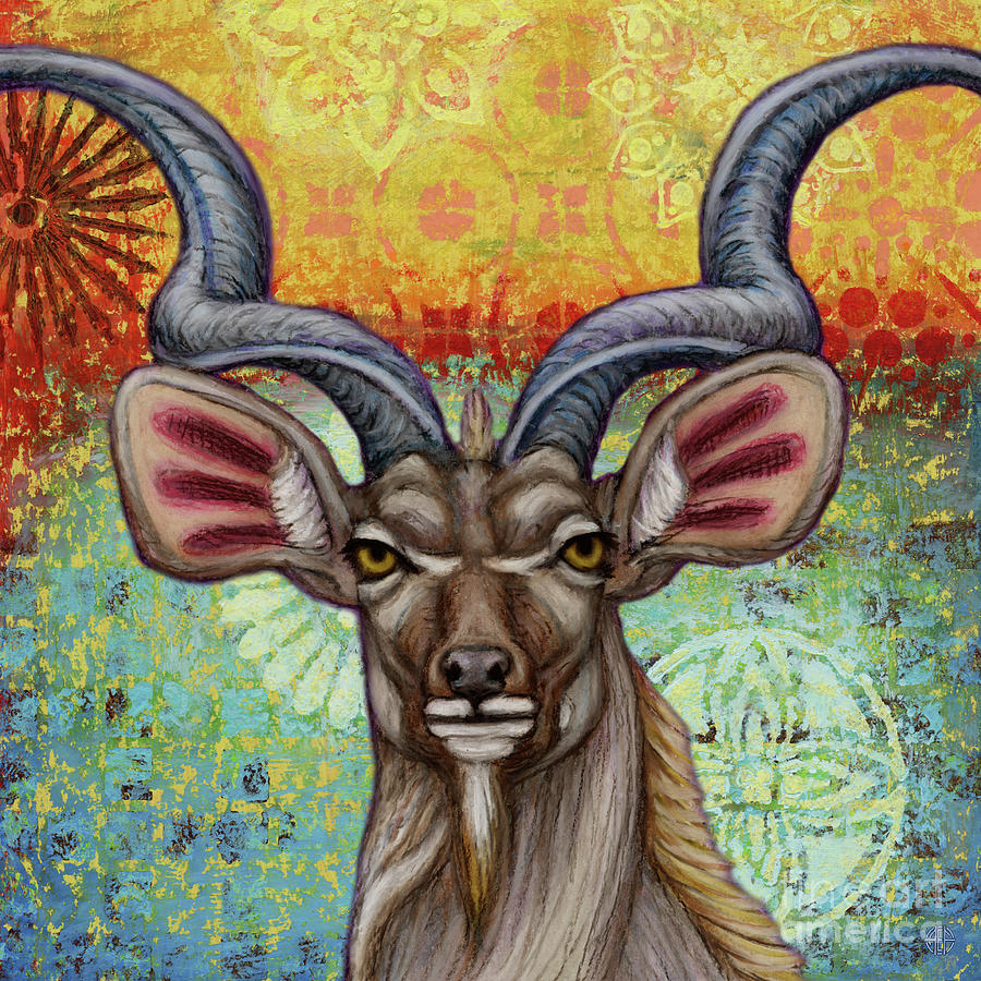 The Greatest Kudu Painting by Amy E Fraser