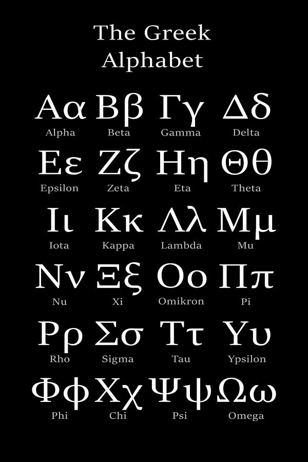 The Greek Alphabet IV Photograph by Alexios Ntounas