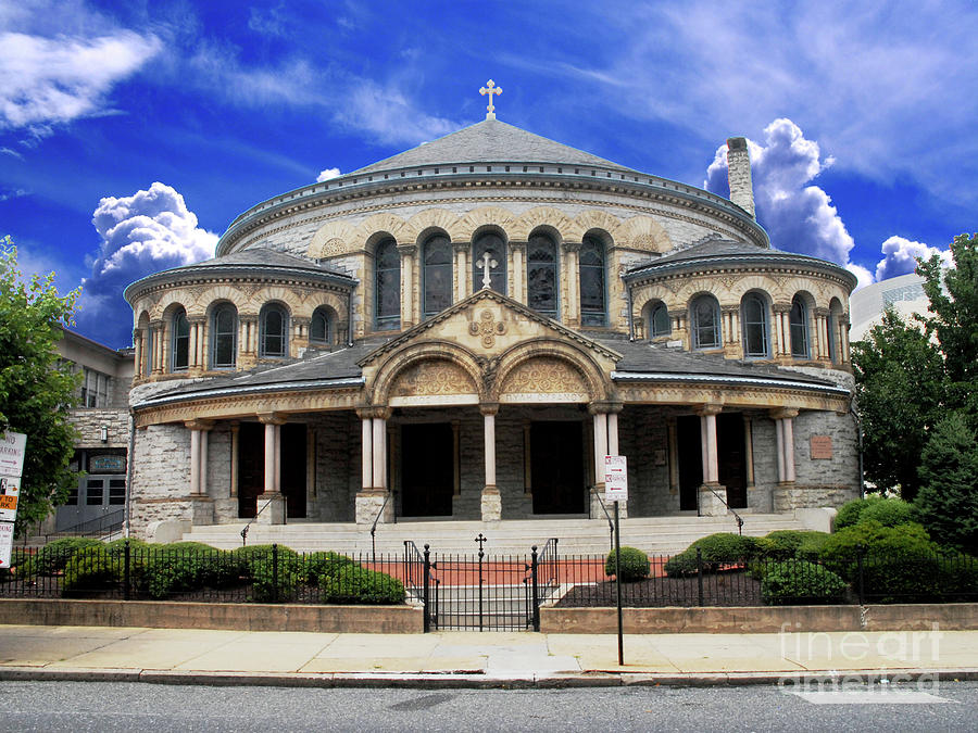 Romanesque Photograph - The Greek Orthodox Cathedral of the Annunciation  by Walter Neal