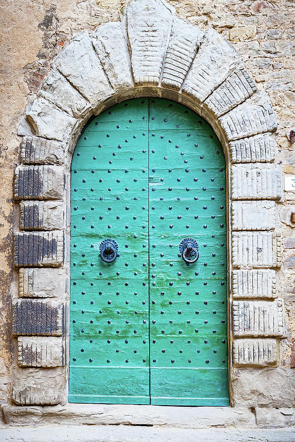 Italian Door Photograph - The Green Door by Marla Brown