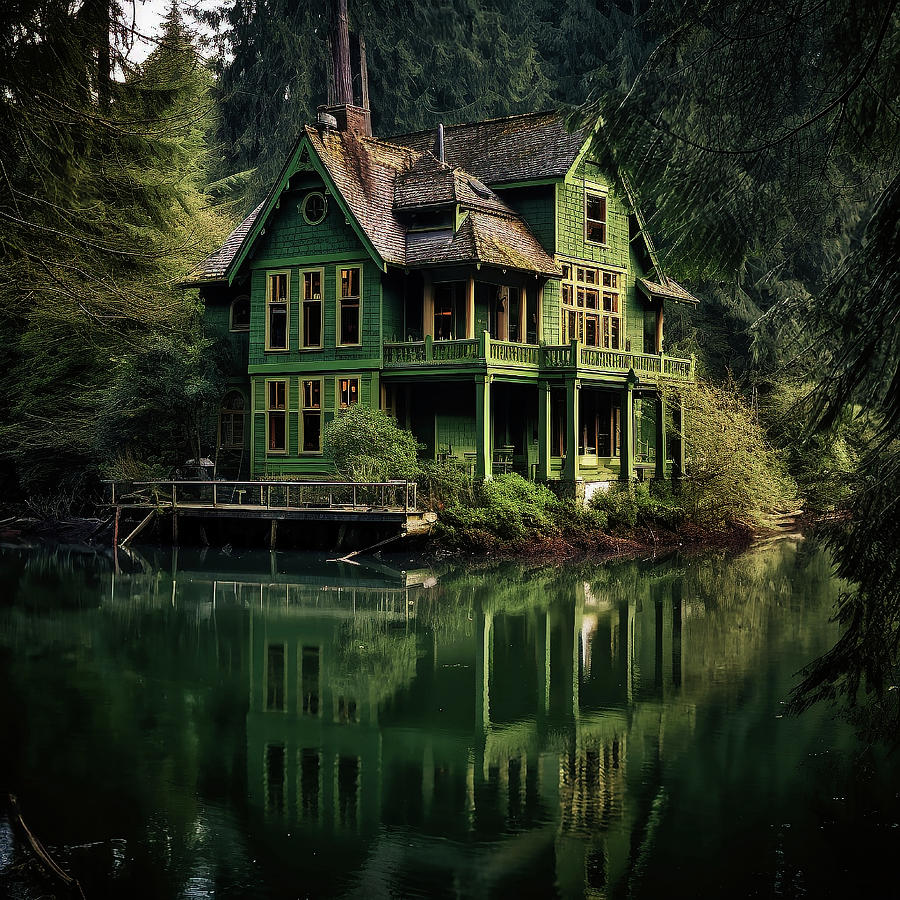 The Green House Digital Art by Robert Knight