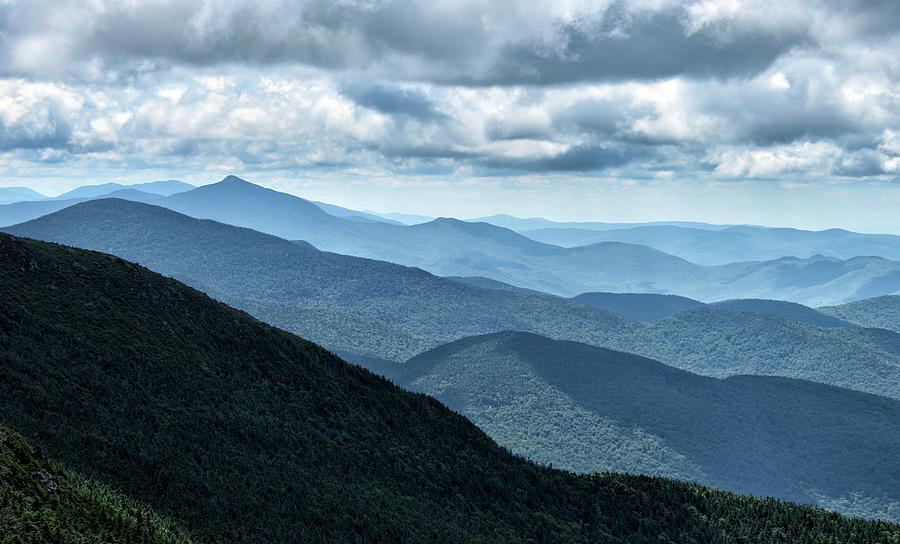 The Green Mountains of Vermont from Mt Mansfield Photograph by Brendan ...