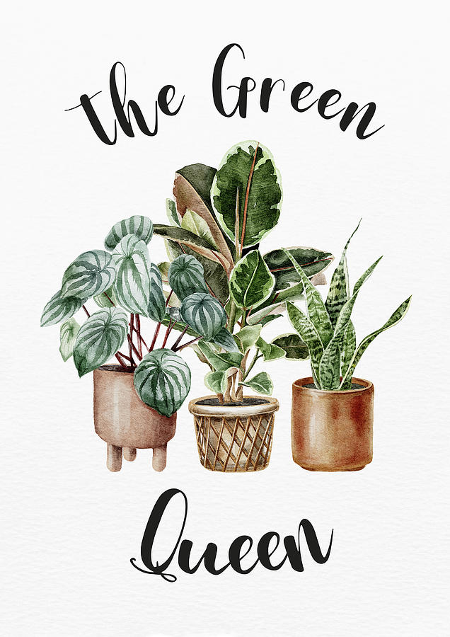The Green Queen Digital Art by Sambel Pedes