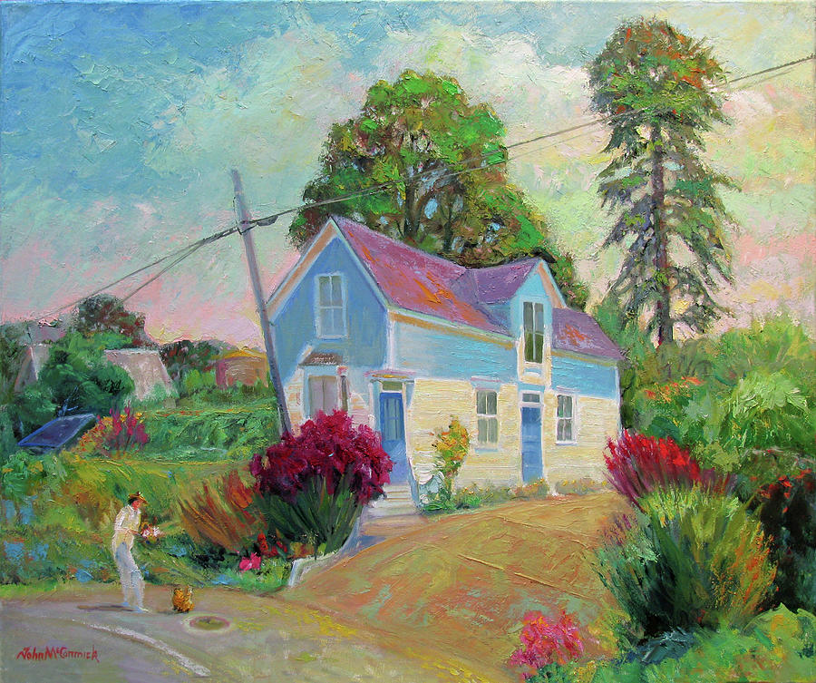 The Greeting, Tomales Painting by John McCormick