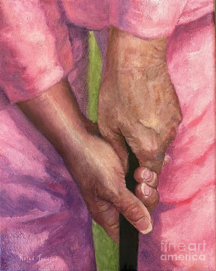 The Grip by Marilyn Nolan-Johnson Painting by Marilyn Nolan-Johnson