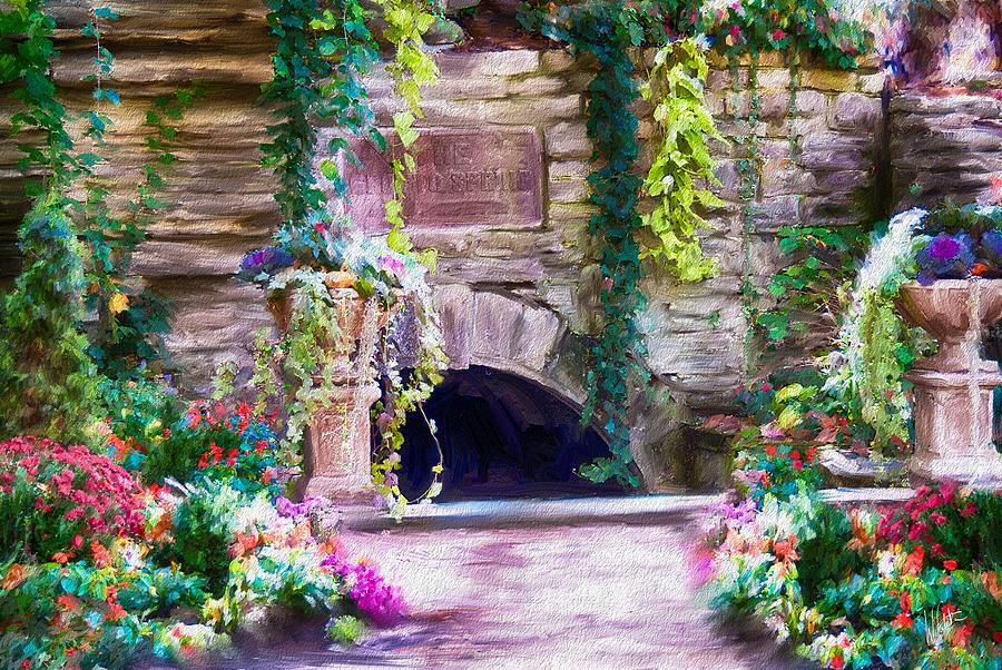 Flower Painting - The Grotto by Carolyn Whitaker