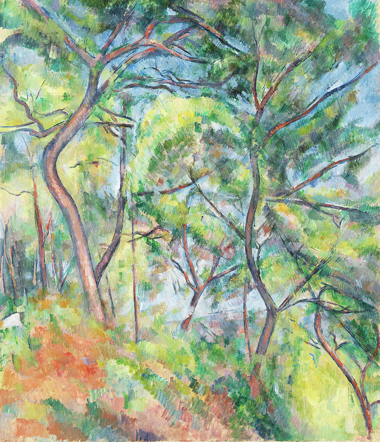Sous-Bois #5 Mixed Media by Paul Cezanne Sous-Bois #5 Mixed Media by Paul Cezanne