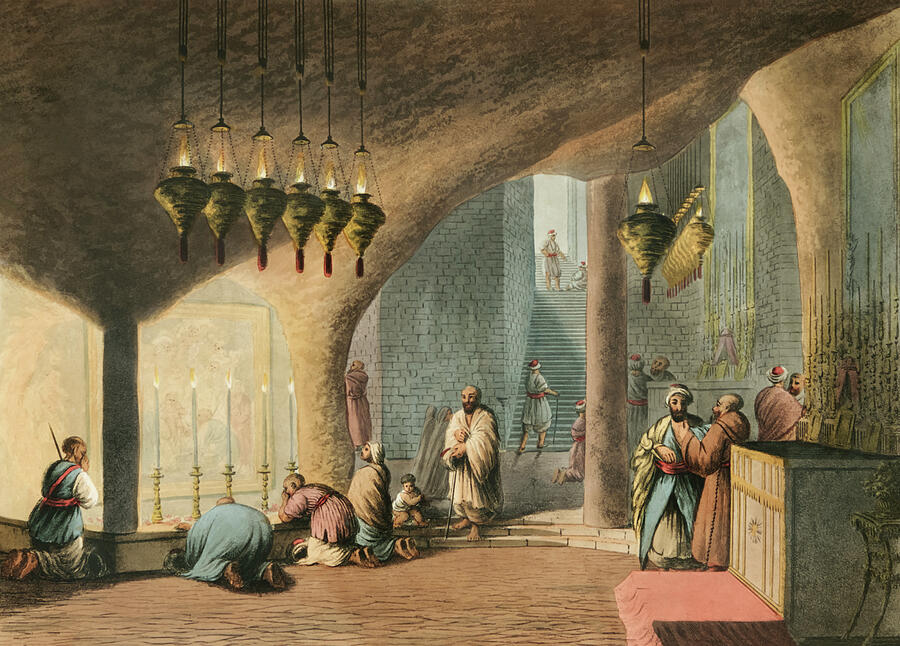 The Grotto Of The Nativity Drawing