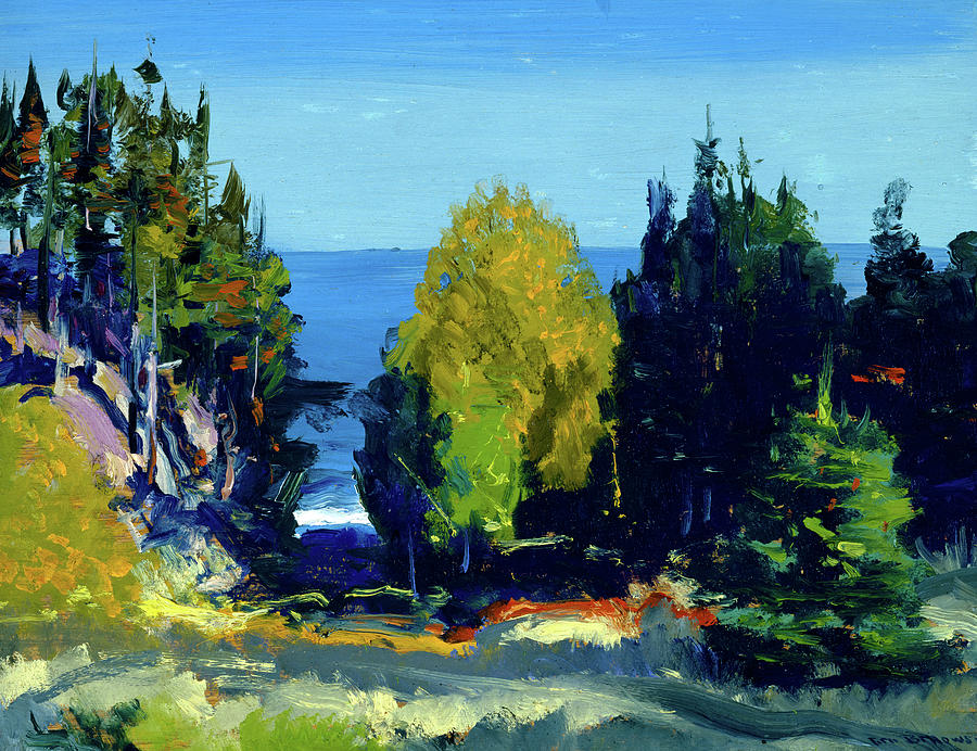 George Wesley Bellows Painting - The Grove, Monhegan, 1911 by George Bellows