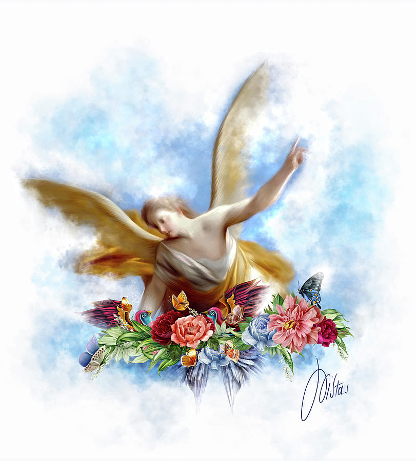 The Guardian Angel Digital Art by Xrista Stavrou