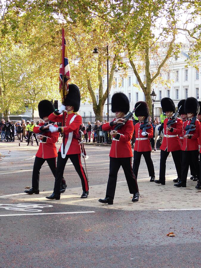 London Photograph - The Guards in Fall by Karen Garden