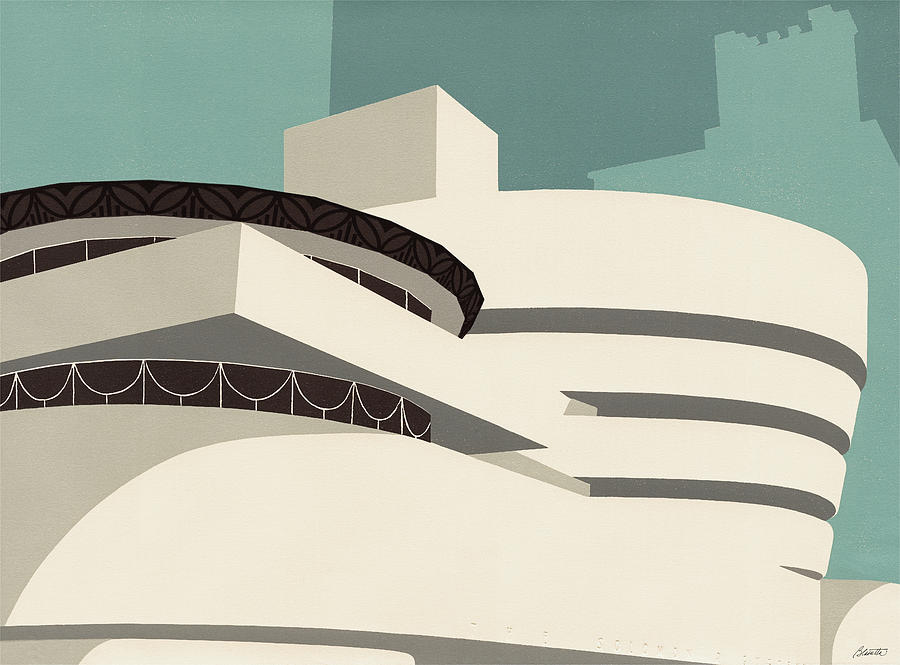 The Guggenheim Digital Art By Mary Lynn Blasutta Fine Art America