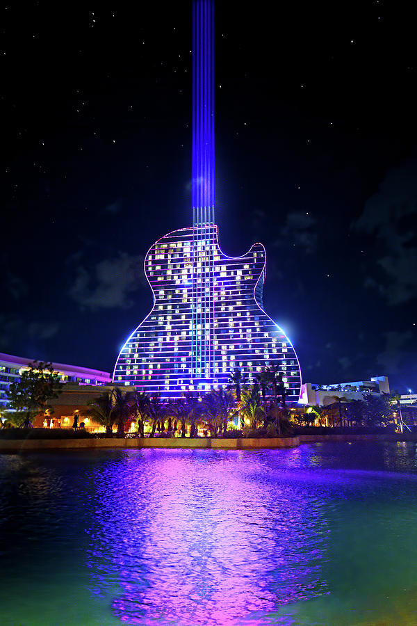 The Guitar Hotel at the Hard Rock Casino Photograph by Mark Andrew Thomas