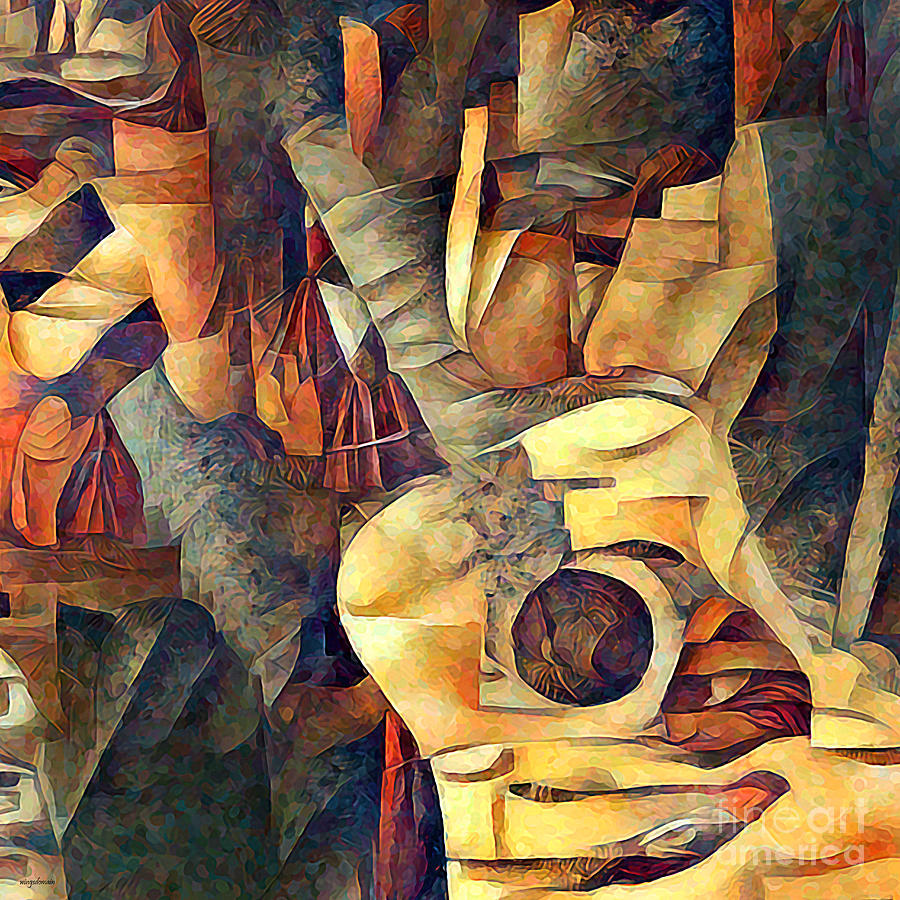 The Guitar Man Contemporary Art 20210721 v2 square Photograph by Wingsdomain Art and Photography