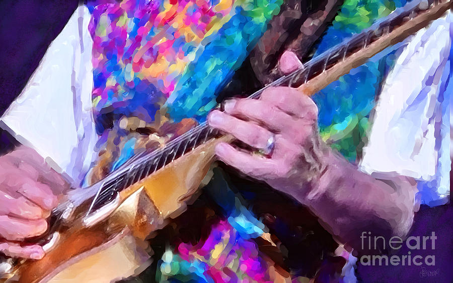 The Guitar Player Digital Art by Jeff Breiman