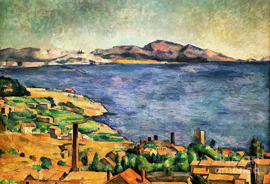 The Gulf of Marseilles Seen From LEstaque 1885 by Paul Cezanne Painting by Paul Cezanne