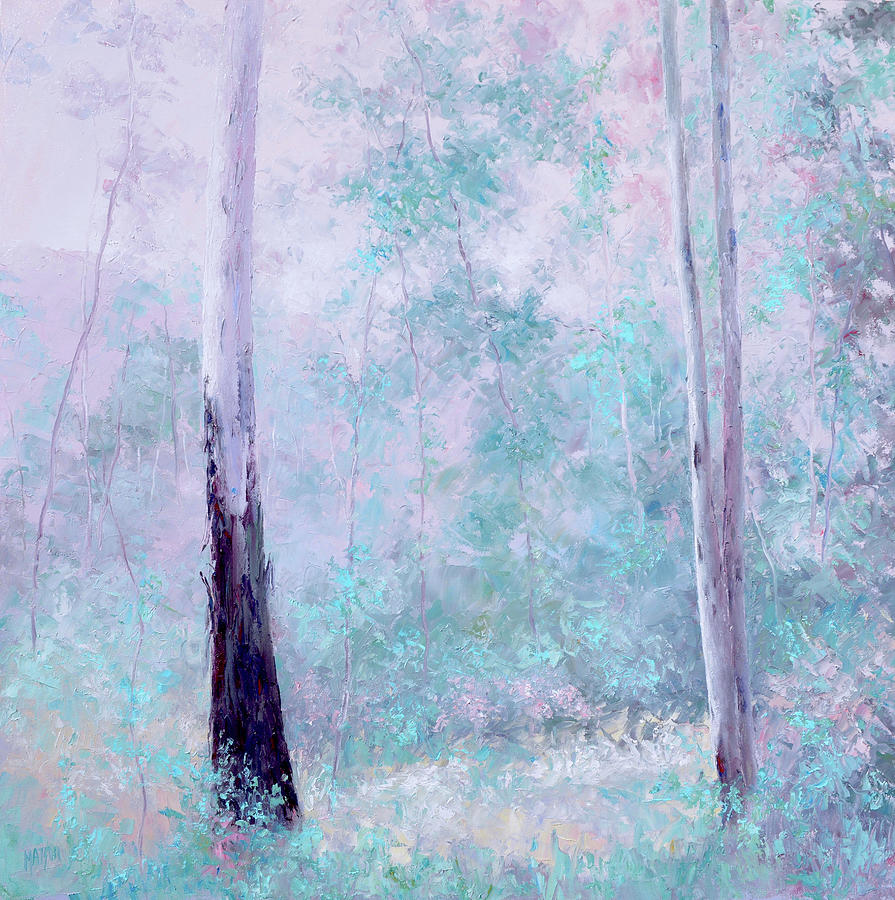 The Gum Trees In Spring Painting