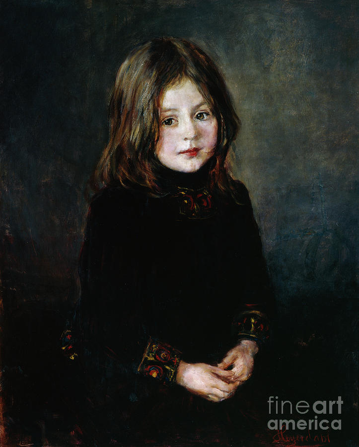 The gypsy kid, 1886 Painting by O Vaering by Hans Heyerdahl