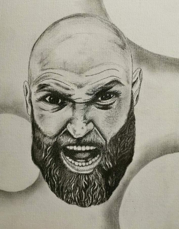 Celebrity Drawing - The Gypsy King  by Niamh Mcloughlin