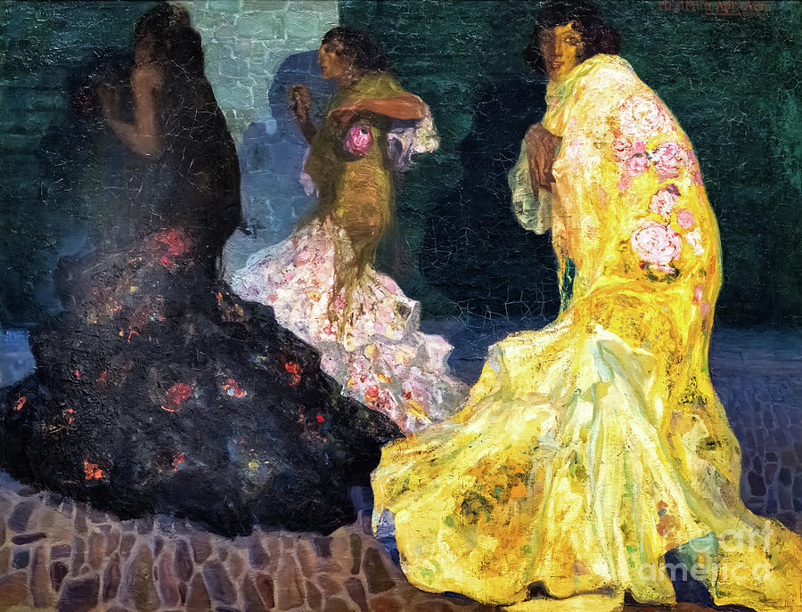 The Gypsy Way of Walking by Anglada Camarasa 1902 Painting by Anglada Camarasa