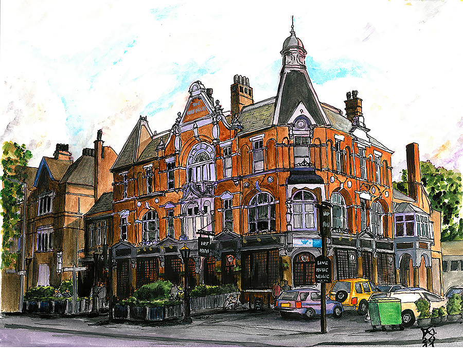 The Half Moon  Herne Hill London  UK Painting by Francisco Gutierrez