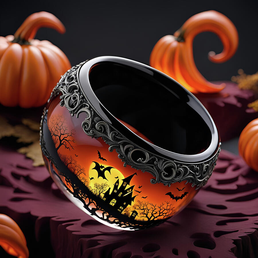 The Halloween Ring Digital Art by Deb Beausoleil