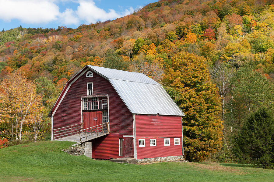 The Hancock Barn - Open Edition Vermont Prints Photograph by Photos by Thom
