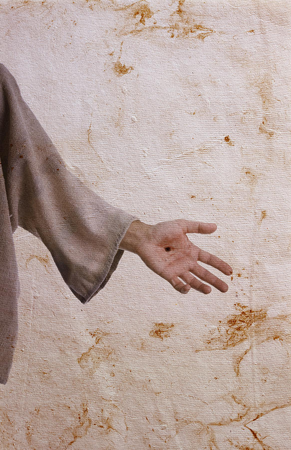The Hand of Christ Photograph by Liliboas