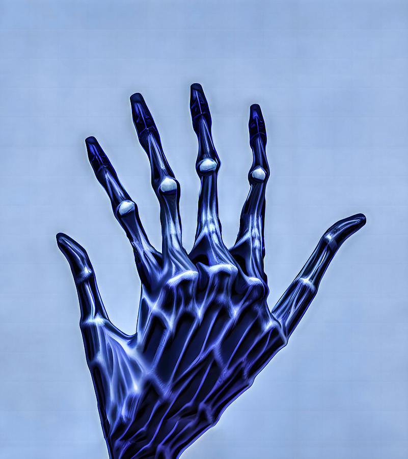 The Hand of the Blue Digital Art by Steve Taylor